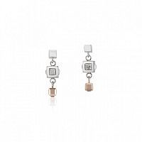 Серьги Coeur de Lion Silver-Rosegold, *5037/21-1723