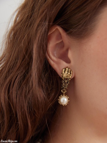 Серьги Fiore di Firenze OR3226 ZAMPA PERLA фото 2