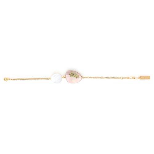Браслет Nature Bijoux, Calliope, с перламутром и золотистый нитью, NB25.1-13-44091 золотистый фото 2