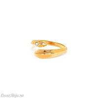 Кольцо Franck Herval, Judy, незамкнутое, кристалл Swarovski, FH22.1-19-62971 золотистый