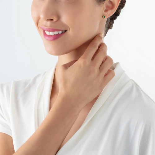 Пусеты Coeur de Lion Dark Green-Gold, 0227/21-0549 фото 2