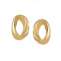 Серьги Moon Paris, в форме овала, Mo-Y25.02-004 золотистый