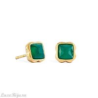 Серьги Coeur de Lion Green agate (May), 1301/21-0500