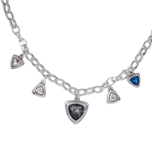 Колье Ciclon, Fortuna, с кристаллами, CN-251807 серый