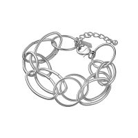 Браслет Dansk Copenhagen, Tempeste, с подвесками разных форм, DNSK25.2-7C2507003 серебристый