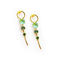 Серьги Catherine Bijoux, Starlight, с кристаллами, CB25.1-5415FG зеленый