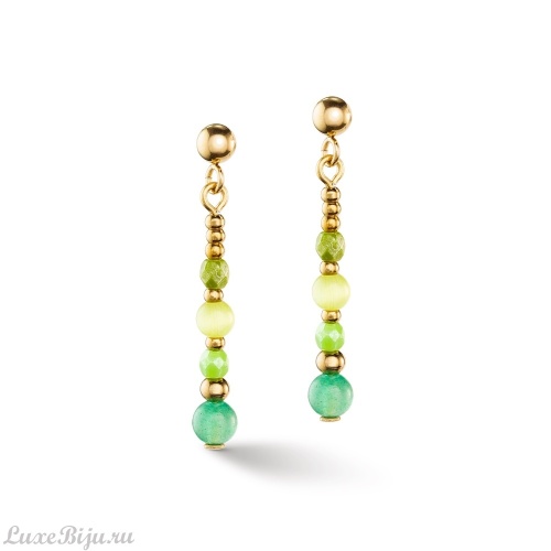 Серьги Coeur de Lion Green, 4350/21-0500