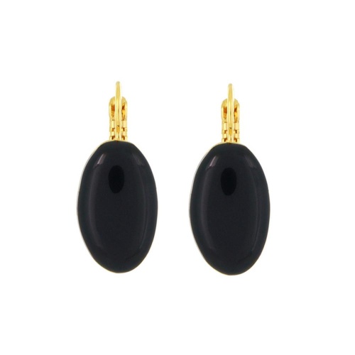 Серьги TARATATA, Magnolia, с цветной смолой, TT-H25-08764-202 черный