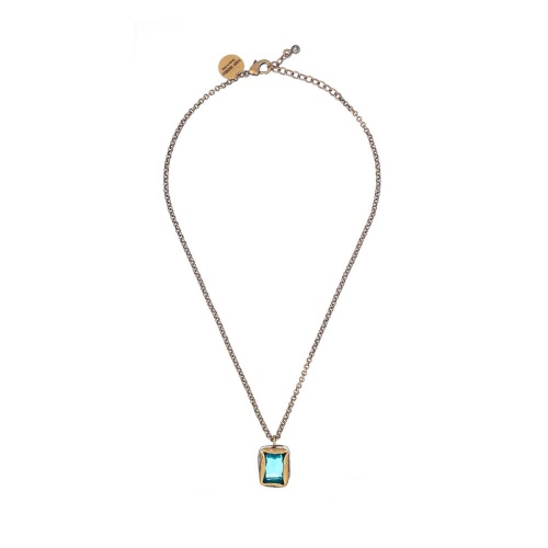 Колье Thot Gioielli, с рейнстоуном, TG25.1-CL585 аквамариновый
