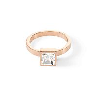 Кольцо Coeur de Lion Brilliant Square Rose Gold, 0500/40-1822 54