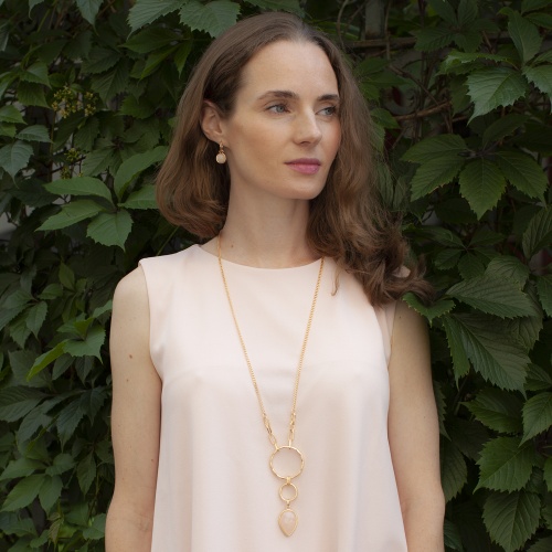 Серьги Fiore Luna ROSE QUARTZ, LE1113 R/G фото 4