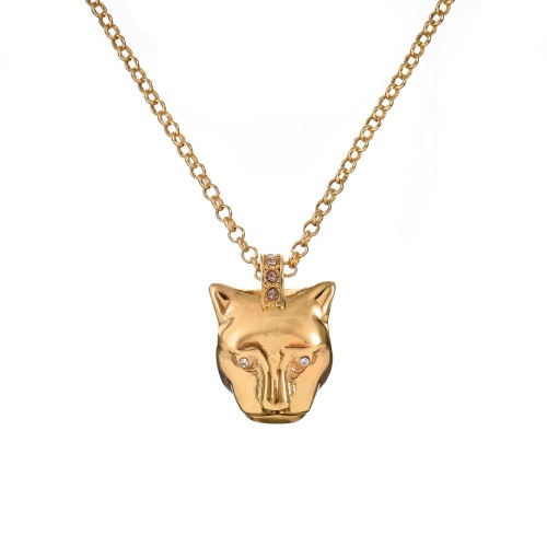 Колье Polina Firenze, пантера с кристаллами, PF26.1-PE2164 золотистый фото 2