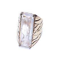 Кольцо Estrosia, золот., с кристаллом, ES-ANG34-2A хрустальный, 17