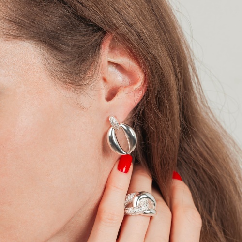 Серьги Fiore Luna, ABE28324-02 S фото 3