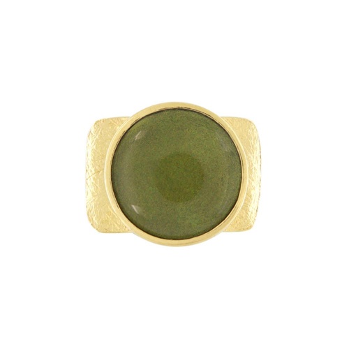 Кольцо TARATATA, Frida, разъемное, смола, слюдяной порошок, TT-H25-06419-207 зеленый