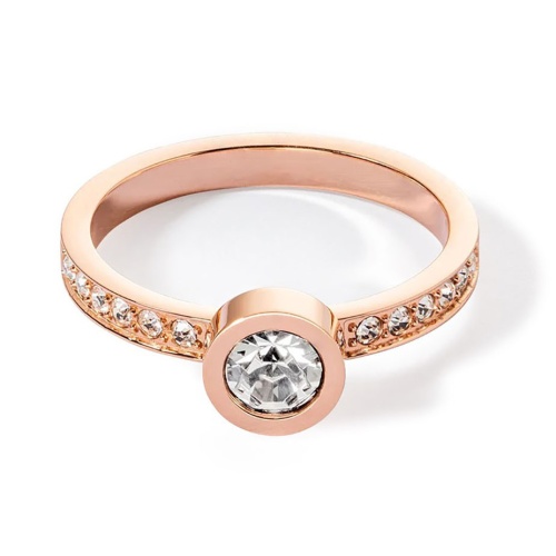 Кольцо Coeur de Lion Crystal-Rose gold 16.5 мм, 0228/40-1822 52 фото 6