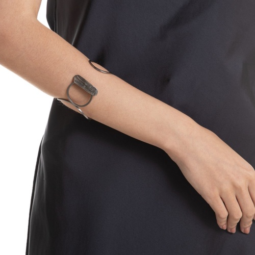 Браслет Katerina Vassou, Cosmic, кафф, с кварцем, KV25.2-404842BCRY серебристый фото 2