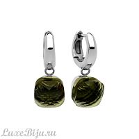 Серьги Qudo Firenze olive, 300003 G/S