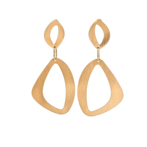 Серьги Dansk Copenhagen, Alaya, с геометрической подвеской, DNSK26.1-3C2501005 золотистый