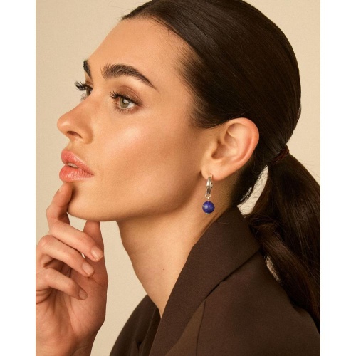 Серьги VIDDA, Olympia, полукольца, с лазуритом, VD26.1-02410205 синий фото 2