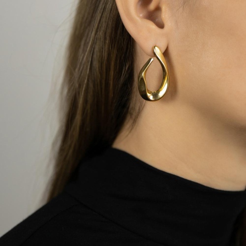 Серьги Dansk Copenhagen, Courage Waterproof, с лаконичным дизайном, DNSK25.2-3W2501011 золотистый фото 2