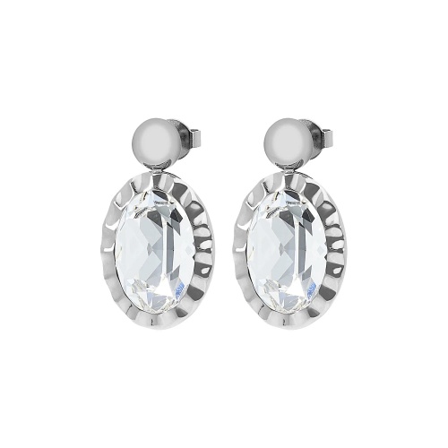 Серьги Qudo TIVOLA UNICA big (S/P) Crystal 2,65cm, 332000 фото 6