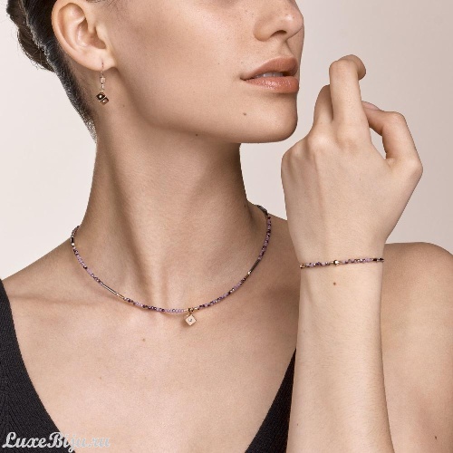 Колье Coeur de Lion Light Amethyst Rose Gold 5080/10-0846 фото 3