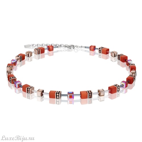Колье Coeur de Lion Dark Orange 4016/10-0221