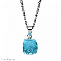 Колье Qudo Firenze dark aquamarine 400168.1 BL/S