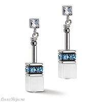Пусеты Coeur de Lion Aqua Monochrome, *4012/21-2000