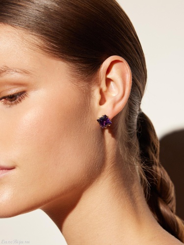Серьги пусеты Fiore di Firenze OR1606 AMETISTA PICCOLO фото 2