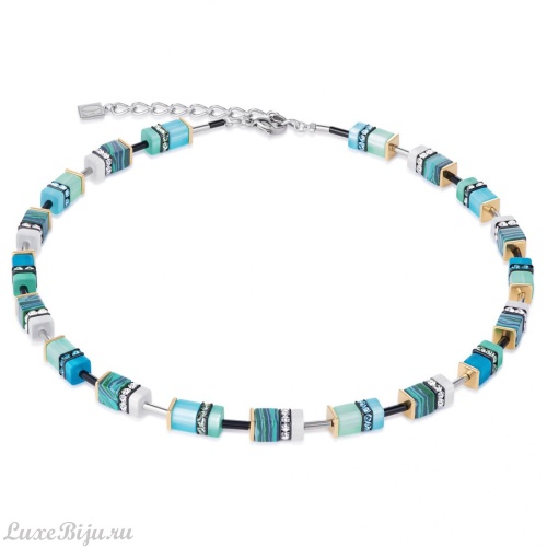 Колье Coeur de Lion Turquoise Green 4746/10-0605