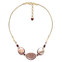 Колье Nature Bijoux, Grenadine, аметист, гранат, цитрин,нефрит,перламутр, NB23.1-15-42631 бордовый