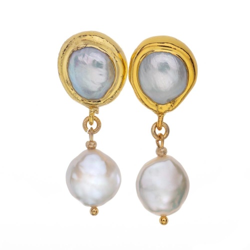 Серьги Lanzerotti, Splendore, с жемчугом, LZ-24.08-337 белый