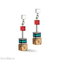 Серьги Coeur de Lion Multicolour Brown, 3018/21-1511
