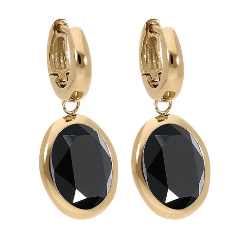 Серьги Qudo Creole TIVOLA small G jet, 310534 BW/G фото 8