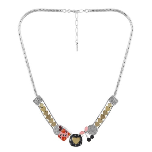 Колье TARATATA, Kiff me, с цветной смолой и стеклянными бусинами, TT-H24-08112-105 розовый фото 3