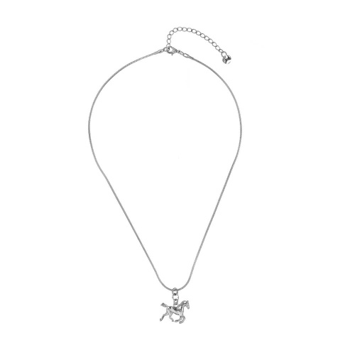 Колье Lanzerotti, Pianoforte, с подвеской-лошадью, LZ-25.12-412 серебристый фото 2