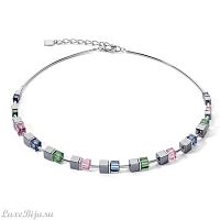 Колье Coeur de Lion Blue-Green-Lilac, 5020/10-0754