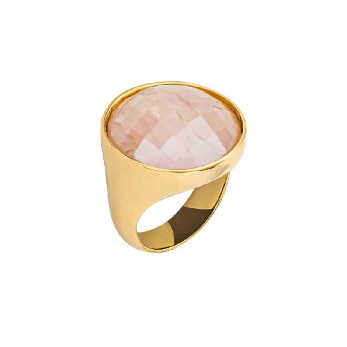Кольцо Possebon  quartz rose 16.5 мм, K1155.9/16.5 R/G