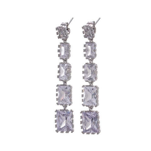 Серьги Moon Paris, Bohemia, с кристаллами, MB-24.06-009 серебристый