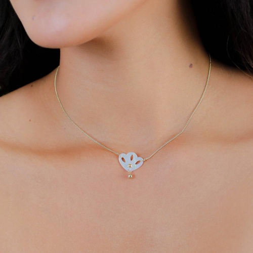 Колье Franck Herval, Angelique, с перламутром и стразами, FH26.1-15-64510 белый фото 3