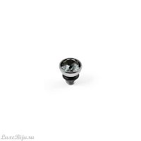 Шарм Qudo Bottone Silver Night 5 мм 630138 BW/S