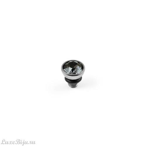 Шарм Qudo Bottone Silver Night 5 мм 630138 BW/S