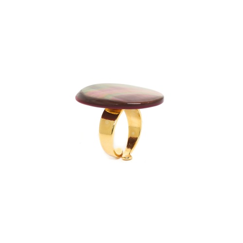 Кольцо Nature Bijoux, Grenadine, разъемное, с перламутром, NB23.1-19-24696 коричневый фото 2