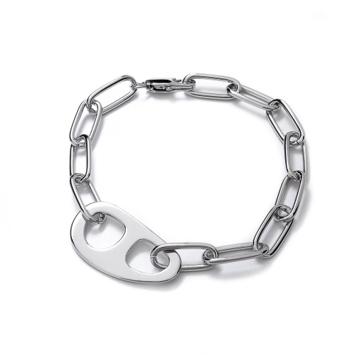 Браслет Moon Paris, Ringo, с геометрической вставкой, MR-22.03-005 серебристый