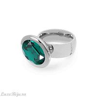 Кольцо Qudo TIVOLA big S emerald  17.8 мм, 632323/17.8 G/S