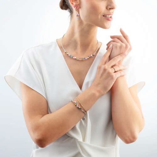 Серьги Coeur de Lion Hoop Multicolour Pastel Gold 15мм, 0146/23-1590 фото 6