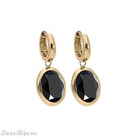 Серьги Qudo Creole TIVOLA small G jet, 310534 BW/G