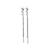 Серьги Moon Paris, Ringo, с жемчугом и кристаллами, MR-22.04-113 серебристый